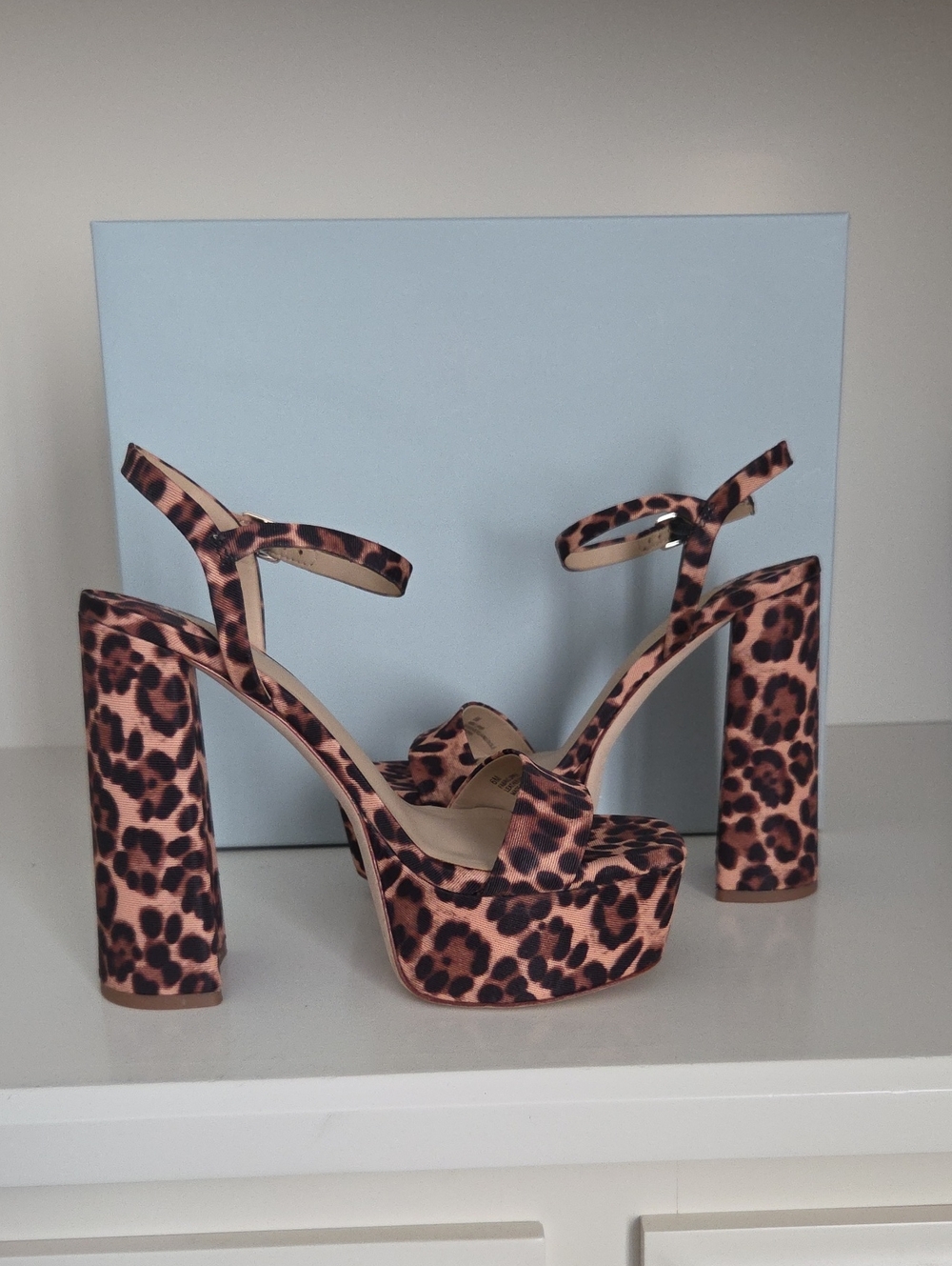 ANTONIO MELANI Leopard Platform Block Heels